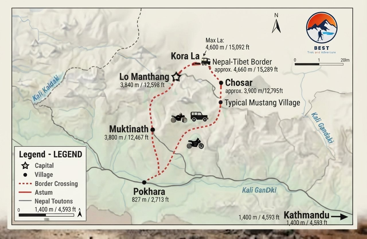 Upper Mustang Motorbike Tour